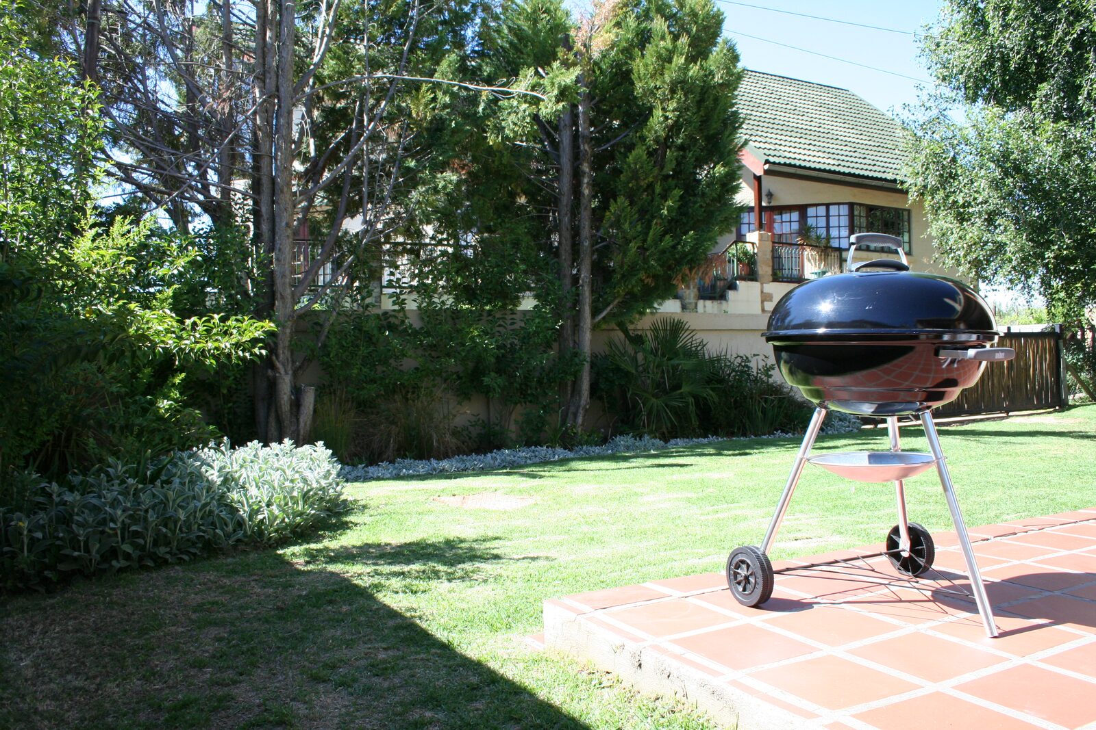 Weber braai on the private garden patio at The Studio